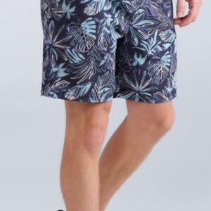 Men's Athletic Shorts with Tropical Print